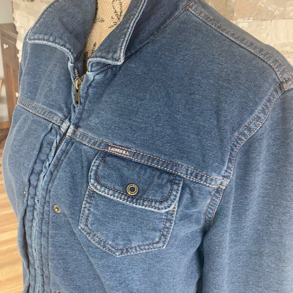 Lauren Dry Goods Supply Co zip close jean jacket - Picture 5 of 15